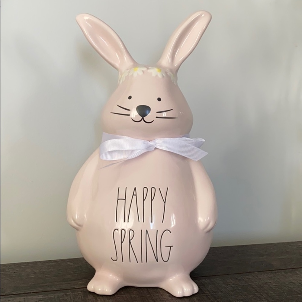 Large Rae Dunn Happy Spring Bunny